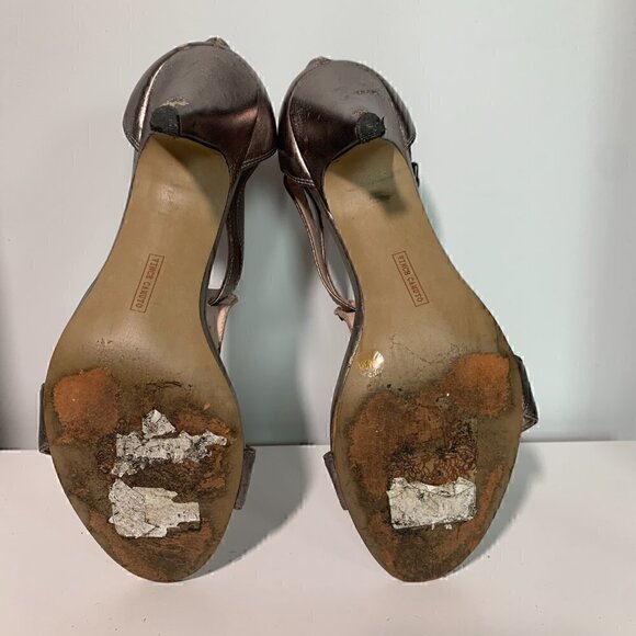 Vince Camuto Pewter  Kitten Heels - Size 8.5/38.5 - Picture 8 of 10
